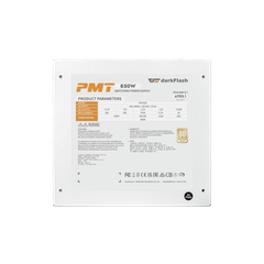 Nguồn máy tính DarkFlash PMT 850W GOLD ATX 3.1, PCIe 5.1 (80 Plus Gold/ Full-Modular) Trắng