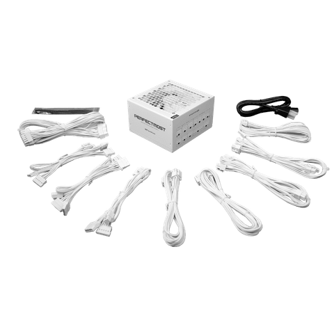 Nguồn máy tính DarkFlash PMT 850W GOLD ATX 3.1, PCIe 5.1 (80 Plus Gold/ Full-Modular) Trắng