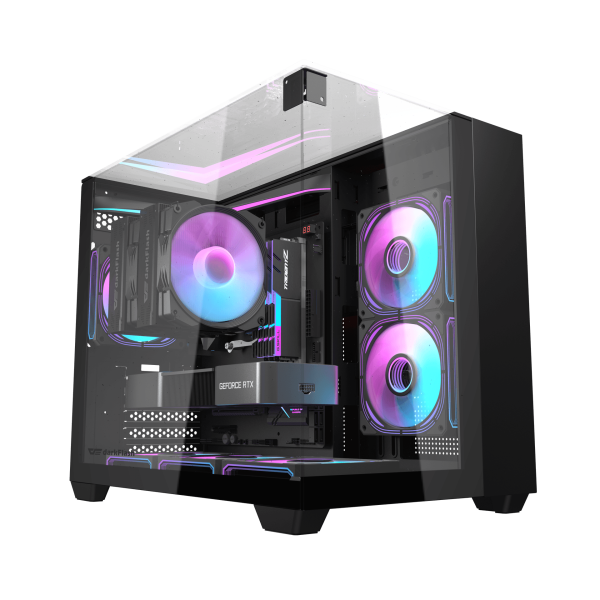 Vỏ Case DarkFlash TH285M Đen 3 mặt kính