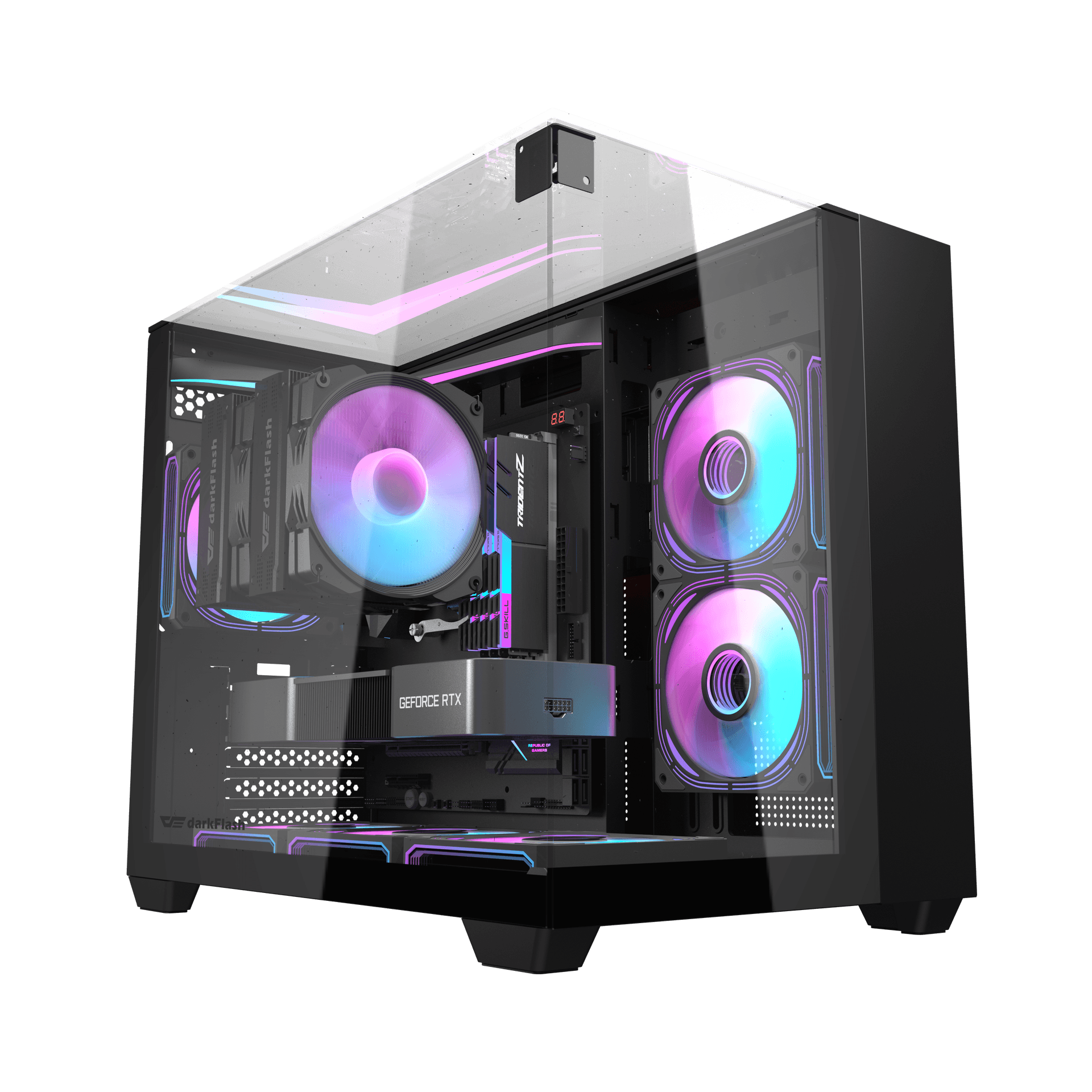 Vỏ Case DARKFLASH TH285M M-ATX Đen