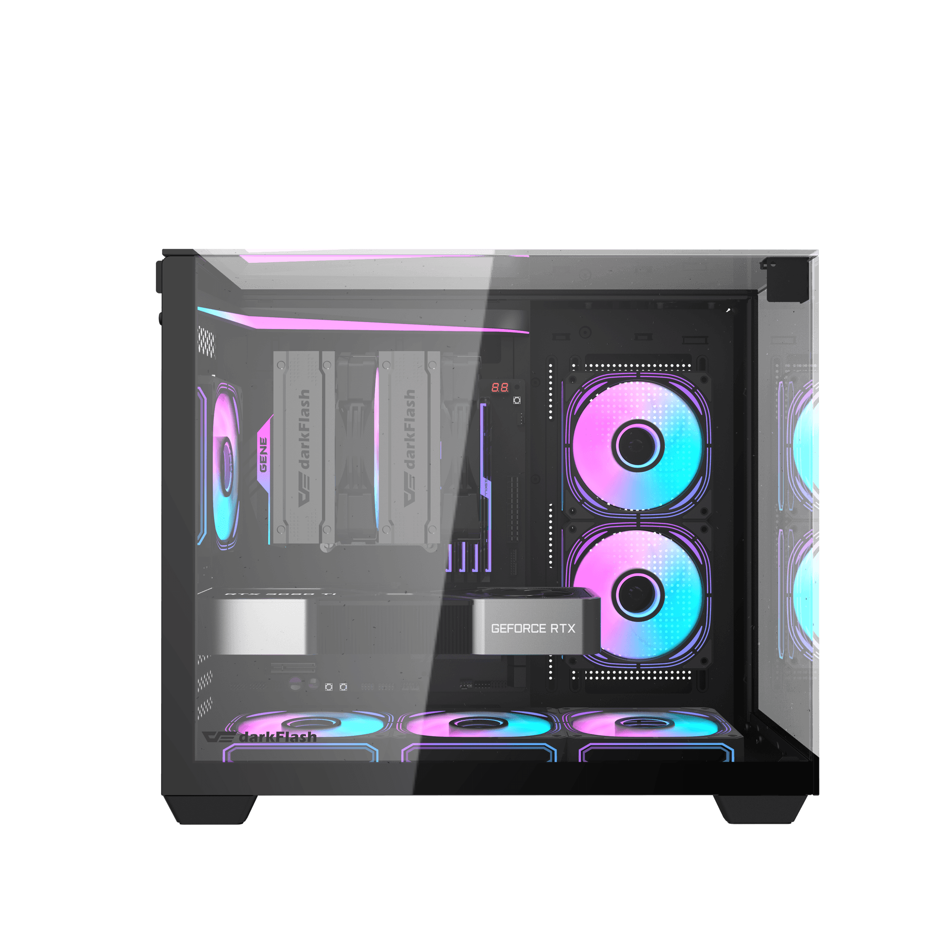 Vỏ Case DARKFLASH TH285M M-ATX Đen