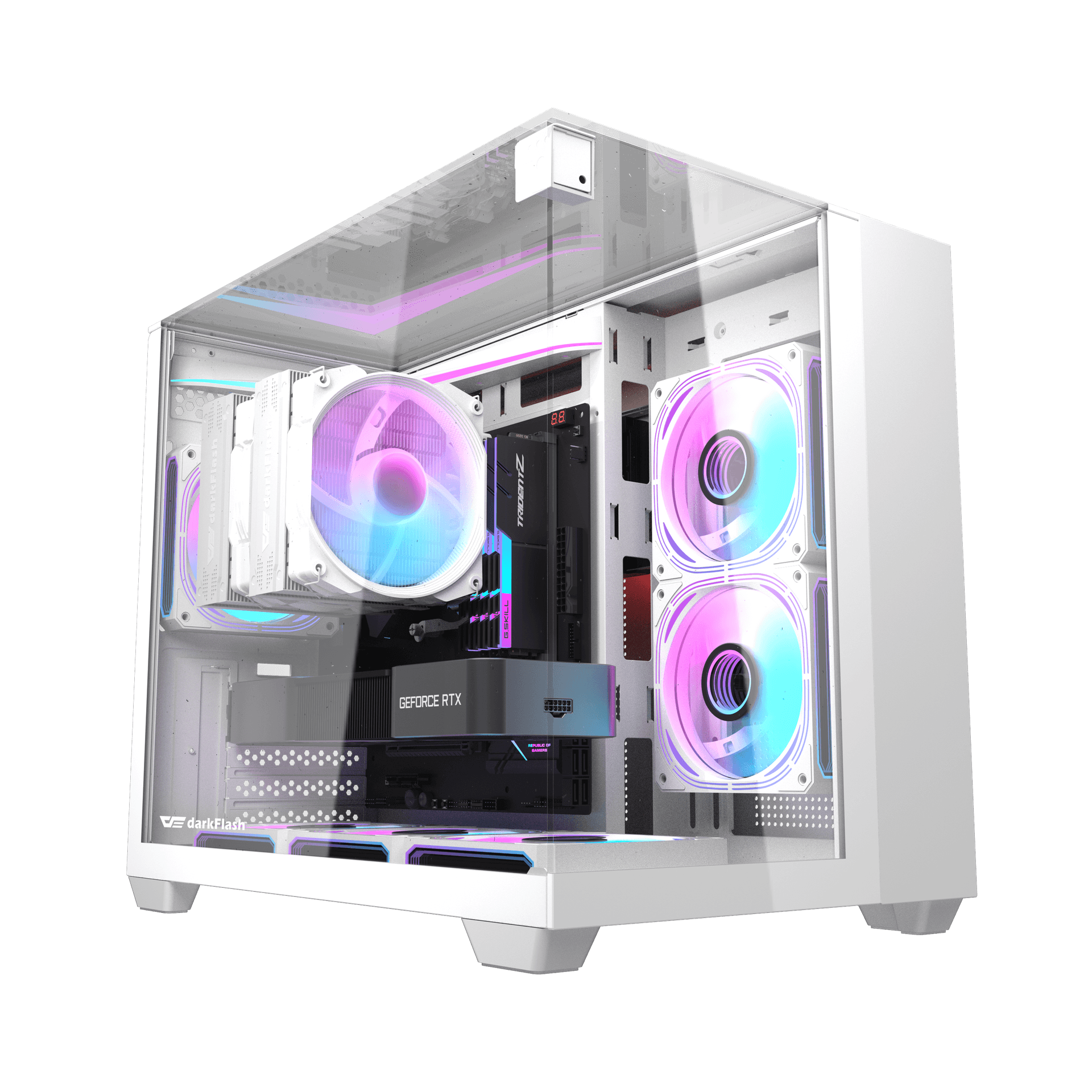 Vỏ Case DARKFLASH TH285M M-ATX Trắng
