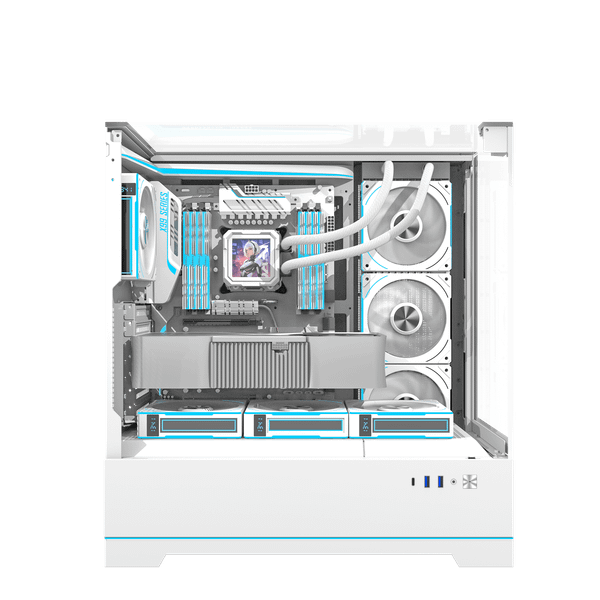 Vỏ Case DARKFLASH DY450 PRO ATX Trắng