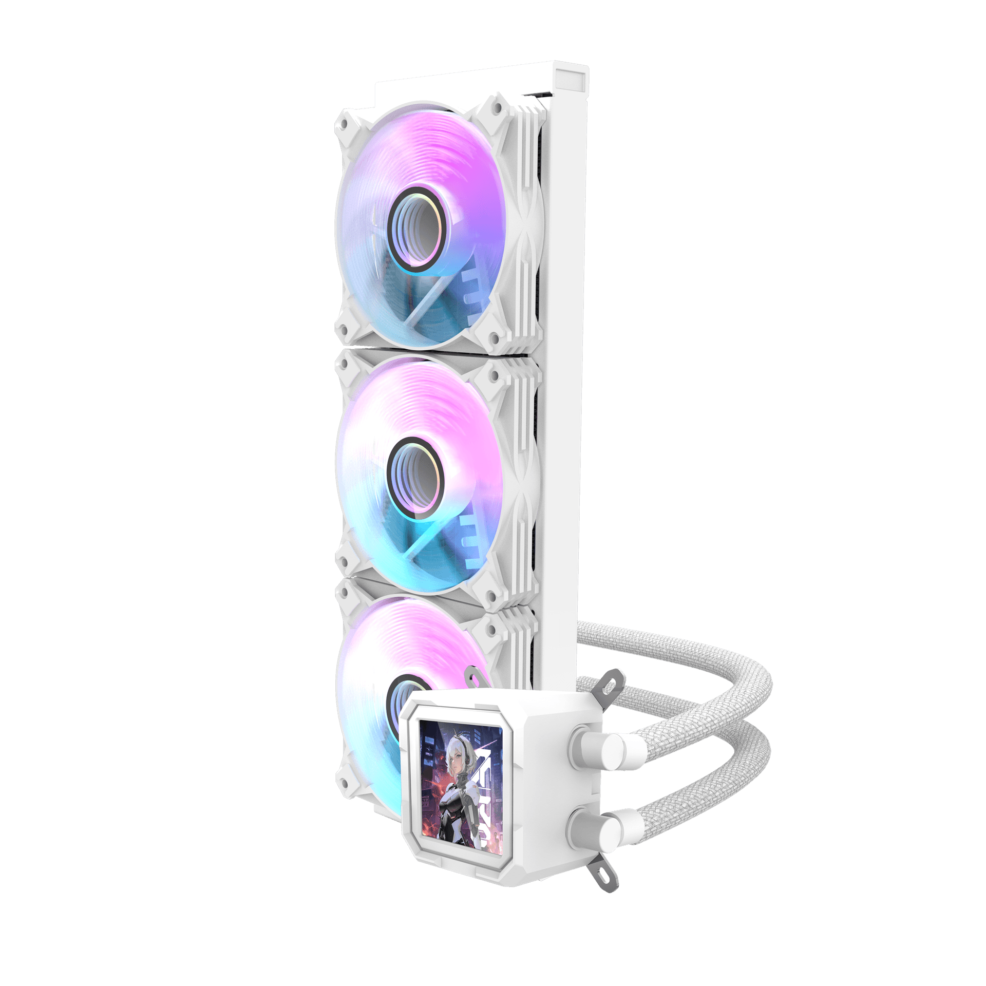 Tản Nhiệt Nước AIO DARKFLASH DV360S IPS LCD Trắng