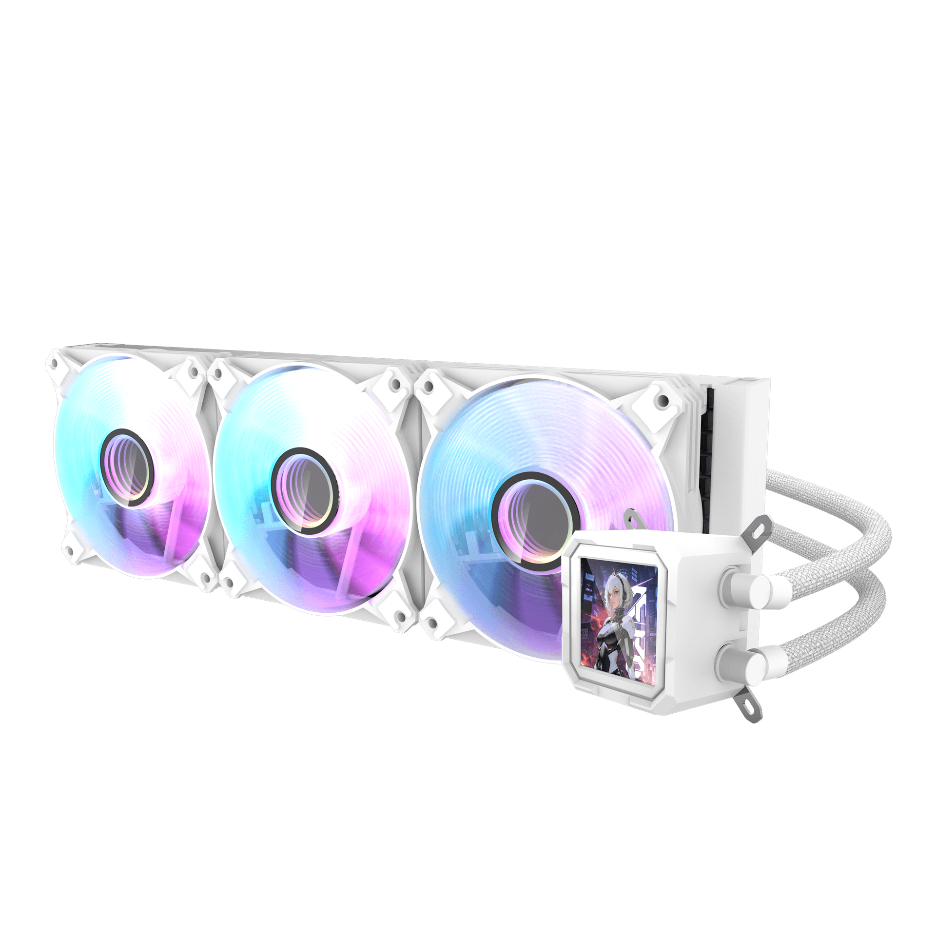 Tản Nhiệt Nước AIO DARKFLASH DV360S IPS LCD Trắng