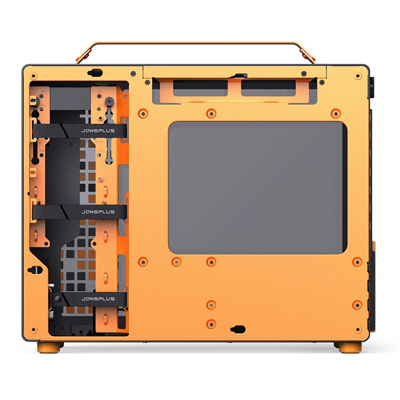 VỎ CASE JONSBO Z20 BLACK ORANGE (Mini MATX, Màu Đen Cam)