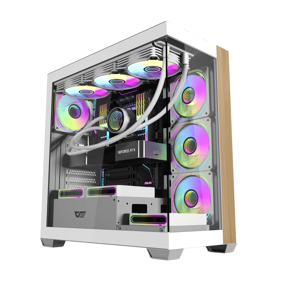 Vỏ Case DARKFLASH DS900W ATX Trắng Vỏ Case DARKFLASH DS900W ATX Trắng