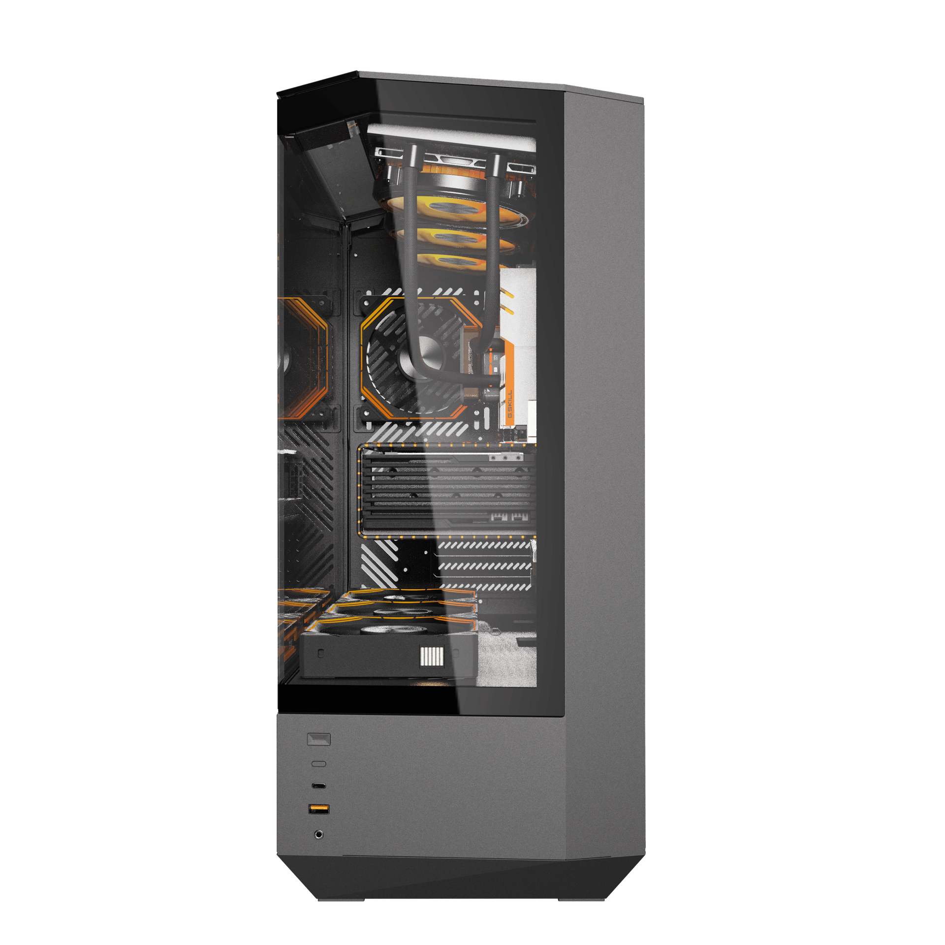 Vỏ case Darkflash DY460 Black (Mid Tower - ATX)