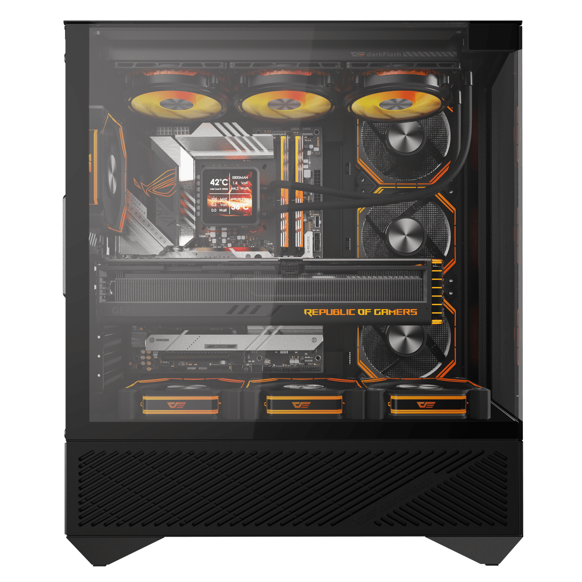 Vỏ case Darkflash DY460 Black (Mid Tower - ATX)