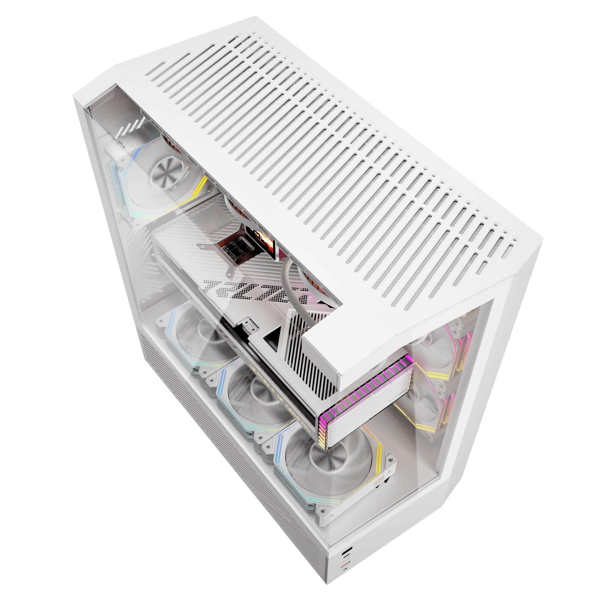 Vỏ case Darkflash DY460 White (Mid Tower - ATX)