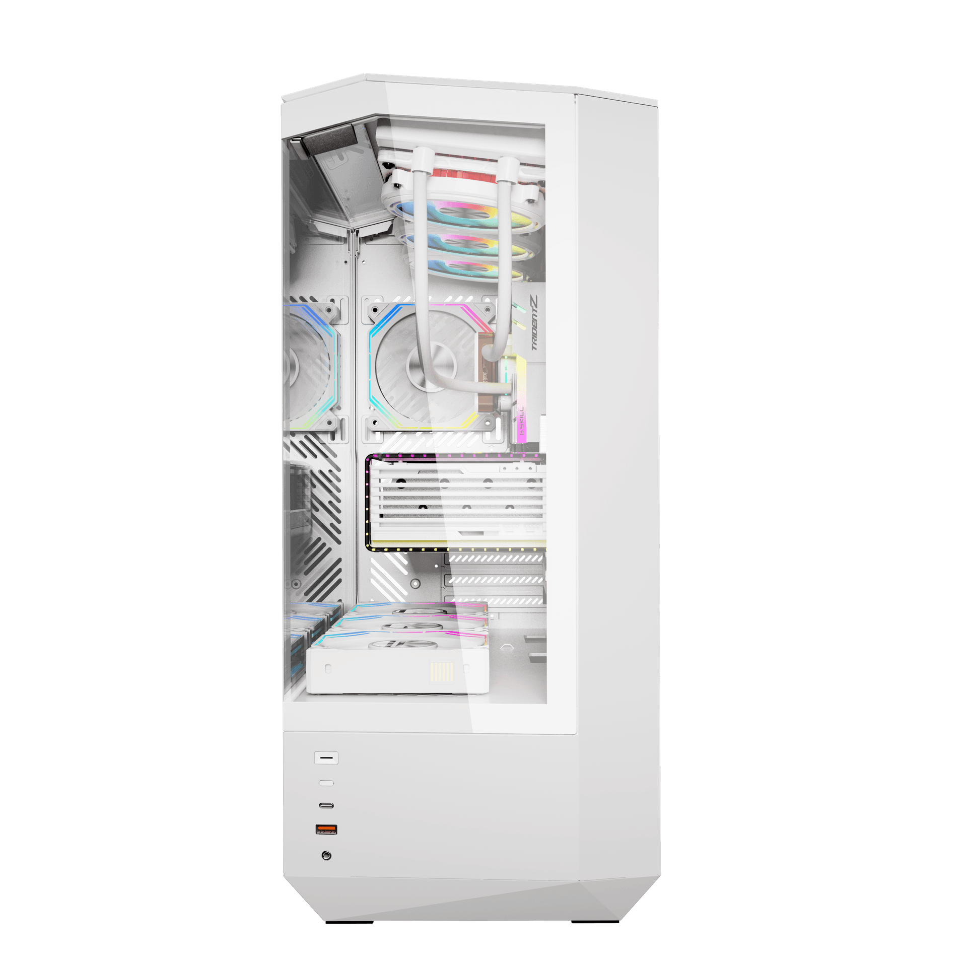 Vỏ case Darkflash DY460 White (Mid Tower - ATX)