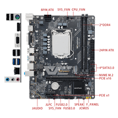 Mainboard Darkflash H5M10-V4M DDR4