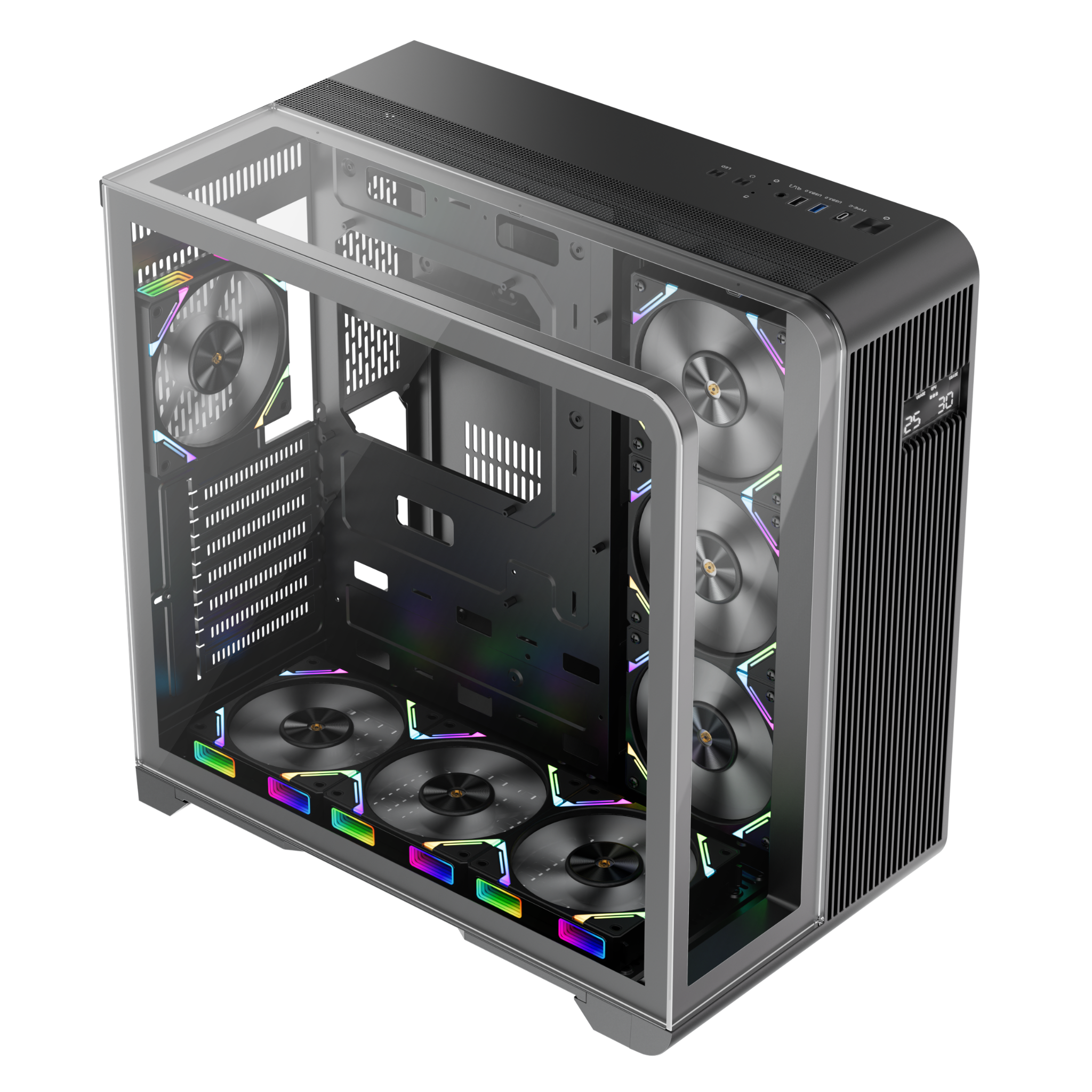 Vỏ Case 1STPLAYER RT7 ATX/M-ATX Đen