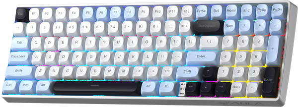 BÀN PHÍM CƠ GAMING AULA S100 PRO (5762) 3 MODE (Phiên bản Xanh dương+trắng+tím/ Red switch)