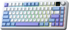 Bàn phím cơ AULA F75 MAX GAMING 3 MODE (Xanh + trắng + tím/ Reaper switch)