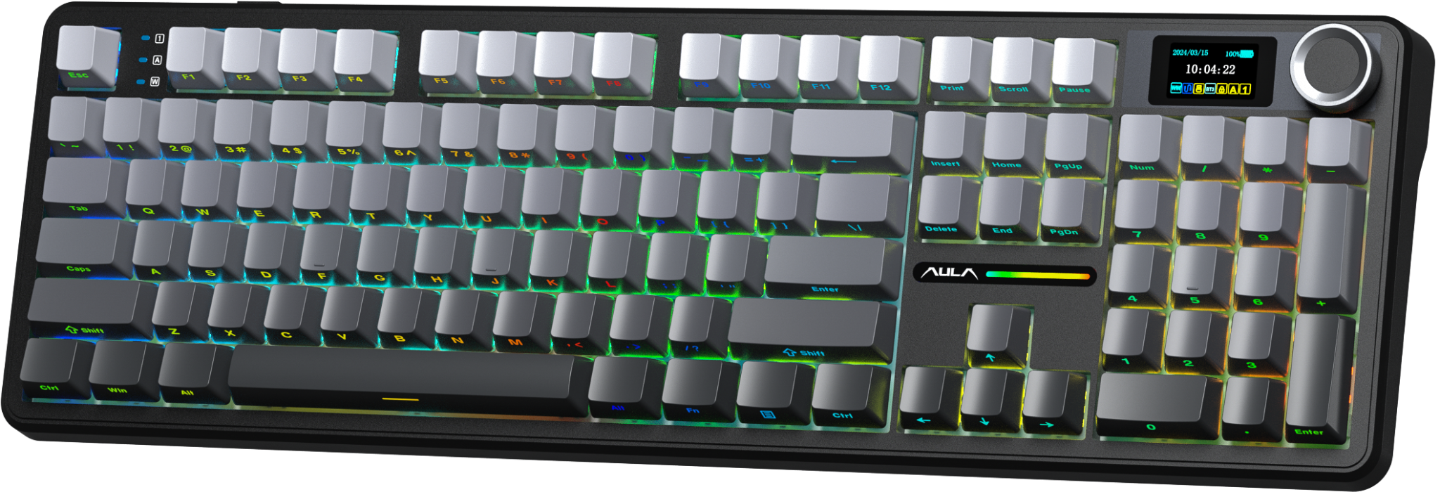 Phím Cơ Aula F108 Pro (Nimbus Switch Đen Gradient) Không Dây