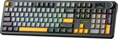 Phím Cơ Aula F108 Pro (Reaper Switch Đen Xám Vàng) Không Dây