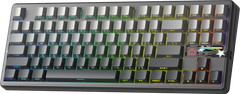 BÀN PHÍM CƠ GAMING AULA F87 PRO V2 (2629) 3 MODE (Phiên bản Xám đen gradient/ Grey Wood V4 Switch)