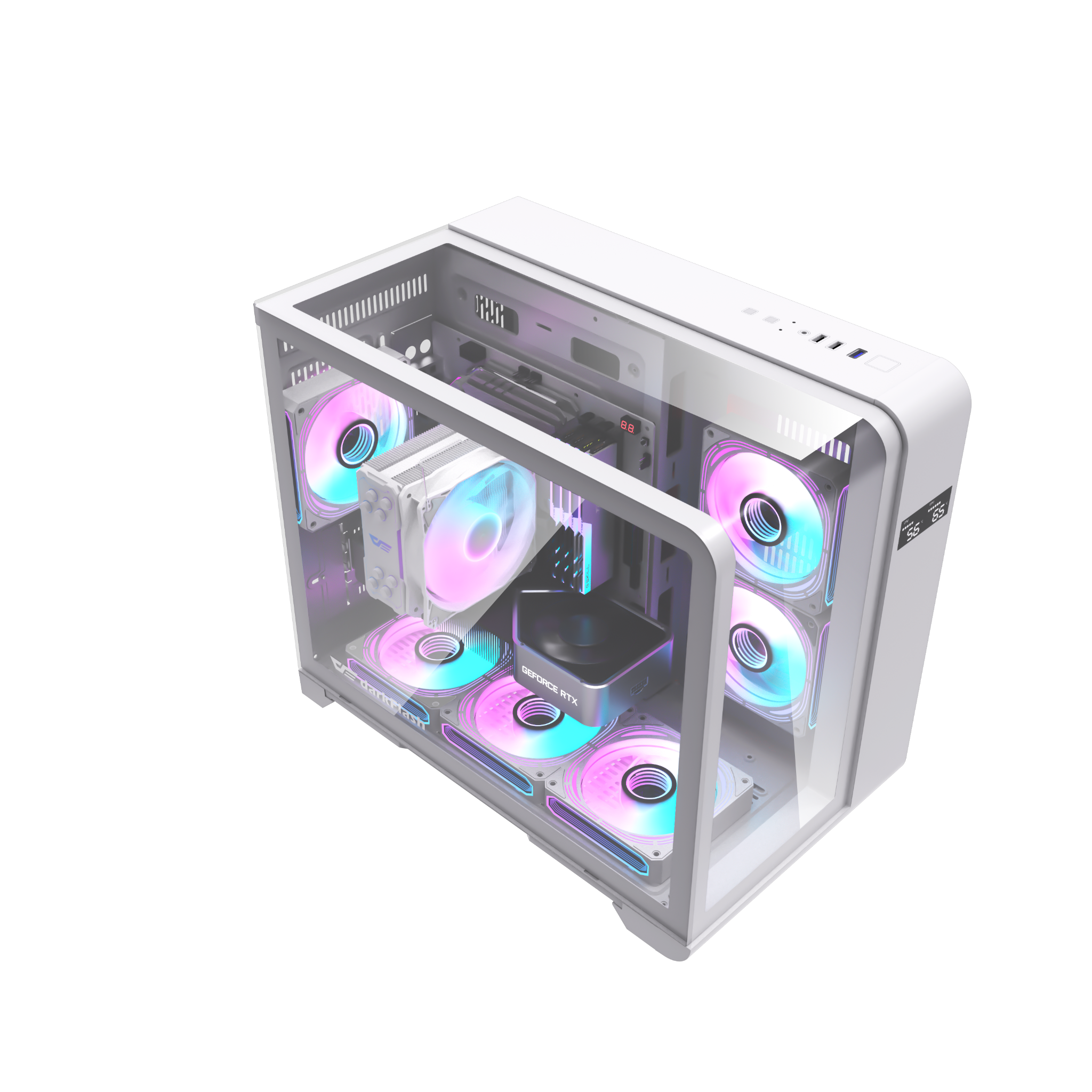 Vỏ Case DARKFLASH L280M M-ATX Trắng