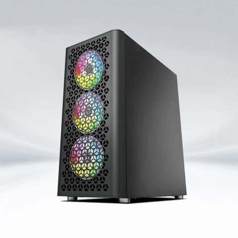 Vỏ Case CoolerPlus CPC G02 ATX/M-ATX/ITX Kèm 4 Fan Led ARGB