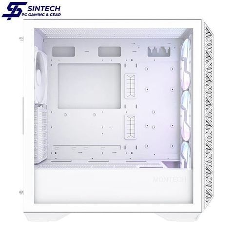 Vỏ Case Montech Air 903 Max E-ATX/ATX/M-ATX/ITX Trắng Kèm Fan