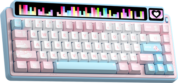 Phím Cơ Leobog AMG65 TM (Jadeite Switch Hồng Trắng Xanh Dương) Không Dây