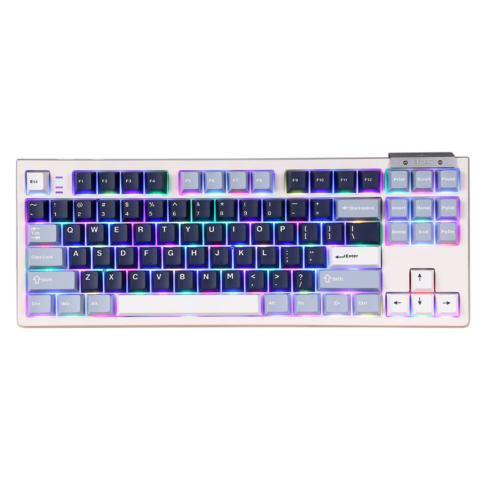 Phím Cơ Darmoshark TOP 98 Tri-mode RGB Trắng 3 Mode