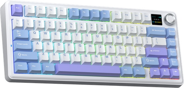 Bàn phím cơ AULA F75 MAX GAMING 3 MODE (Xanh + trắng + tím/ Reaper switch)