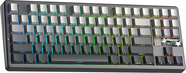 BÀN PHÍM CƠ GAMING AULA F87 PRO V2 (2629) 3 MODE (Phiên bản Xám đen gradient/ Grey Wood V4 Switch)