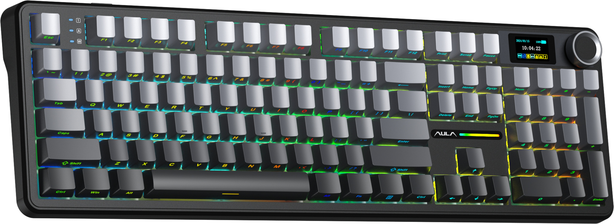 Phím Cơ Aula F108 Pro (Nimbus Switch Đen Gradient) Không Dây