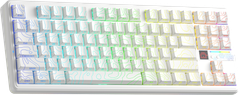 BÀN PHÍM CƠ GAMING AULA F87 PRO V2 (2605) 3 MODE (Phiên bản Màu Trắng Contour/ Star Vector switch)