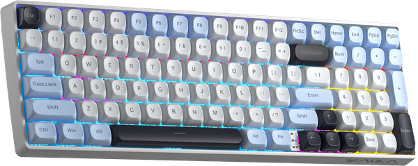 BÀN PHÍM CƠ GAMING AULA S100 PRO (5762) 3 MODE (Phiên bản Xanh dương+trắng+tím/ Red switch)
