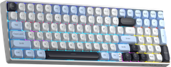 BÀN PHÍM CƠ GAMING AULA S100 PRO (5762) 3 MODE (Phiên bản Xanh dương+trắng+tím/ Red switch)
