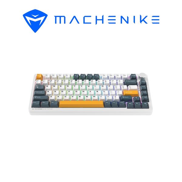 Phím Cơ Machenike K600-B82W (GR Silver Switch Trắng) Không Dây