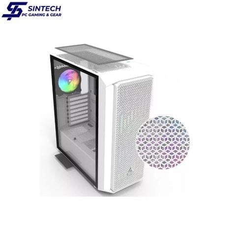 Vỏ Case Montech Air X ARGB E-ATX/ATX/M-ATX/ITX Trắng Kèm Fan