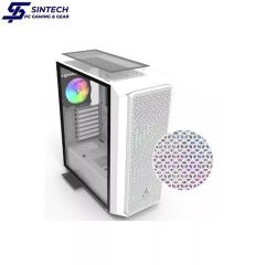 Vỏ Case Montech Air X ARGB E-ATX/ATX/M-ATX/ITX Trắng Kèm Fan