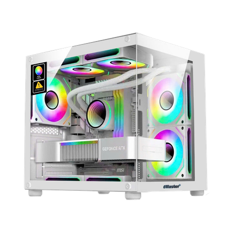 Vỏ Case EMaster ECG983W M-ATX/ITX Trắng