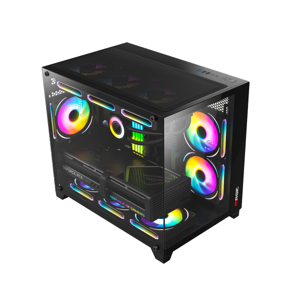 Vỏ Case Magic Aqua M Ultra Pro Full Micro ATX/AIO 360 Top Đen