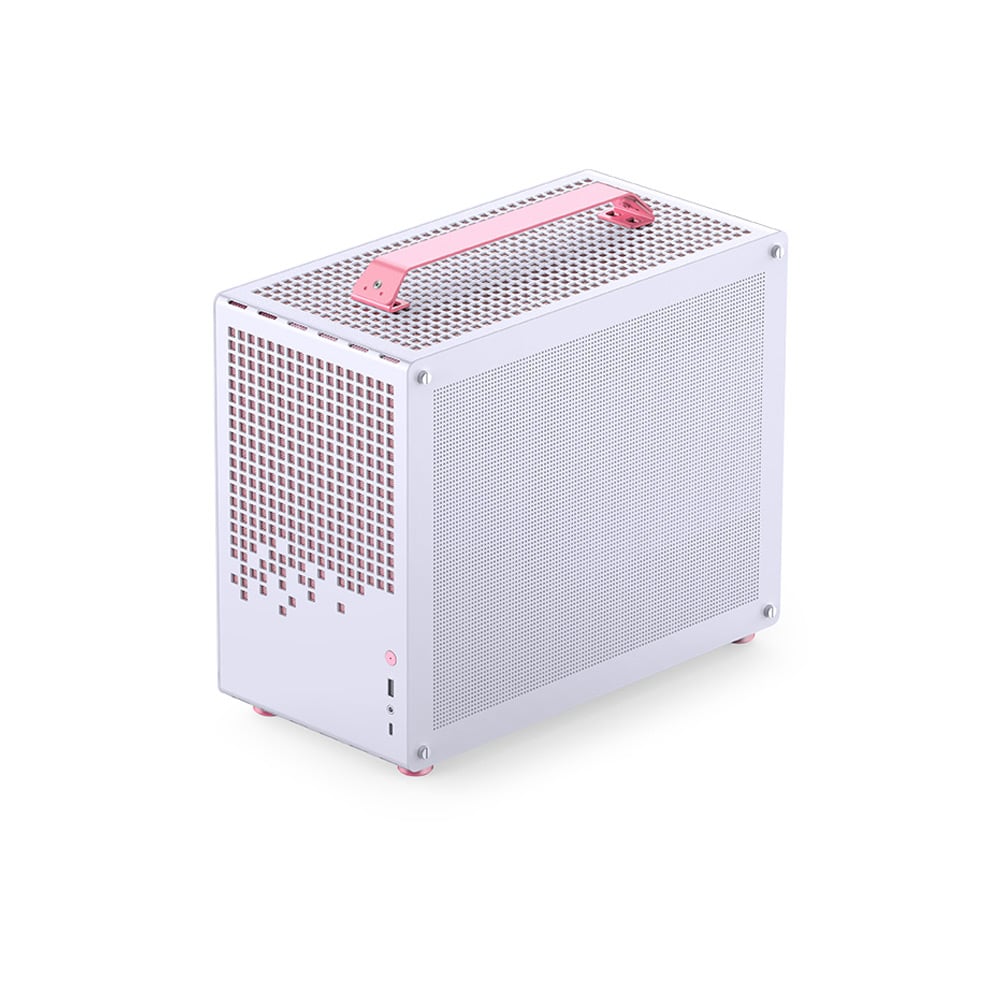 Vỏ Case JONSBO Z20 White Pink (Mini MATX, Màu Trắng Hồng)