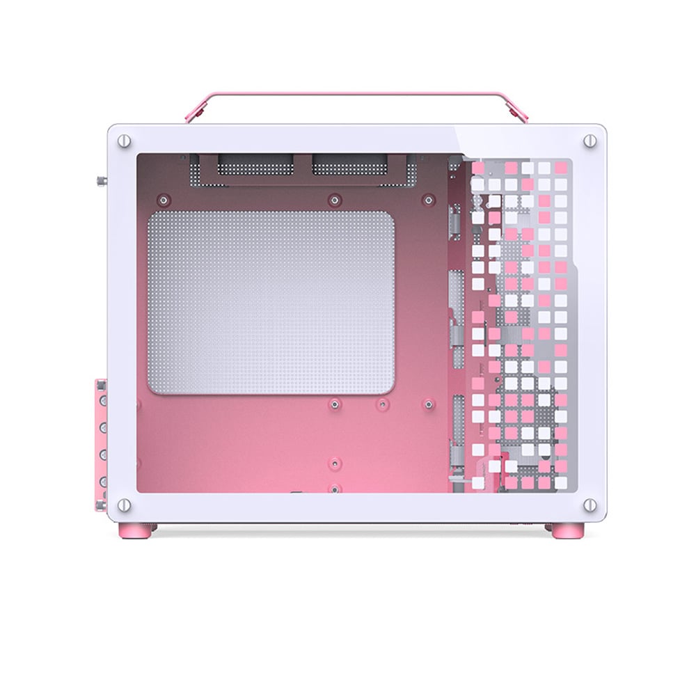 Vỏ Case JONSBO Z20 White Pink (Mini MATX, Màu Trắng Hồng)