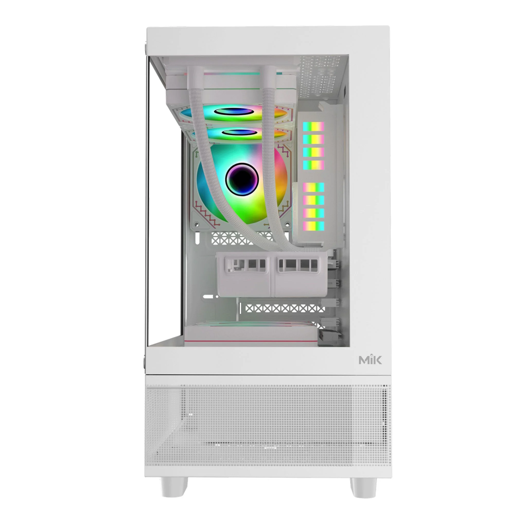 Vỏ Case MIK Aether Gaming Trắng không kèm fan Vỏ Case MIK Aether Gaming Trắng không kèm fan