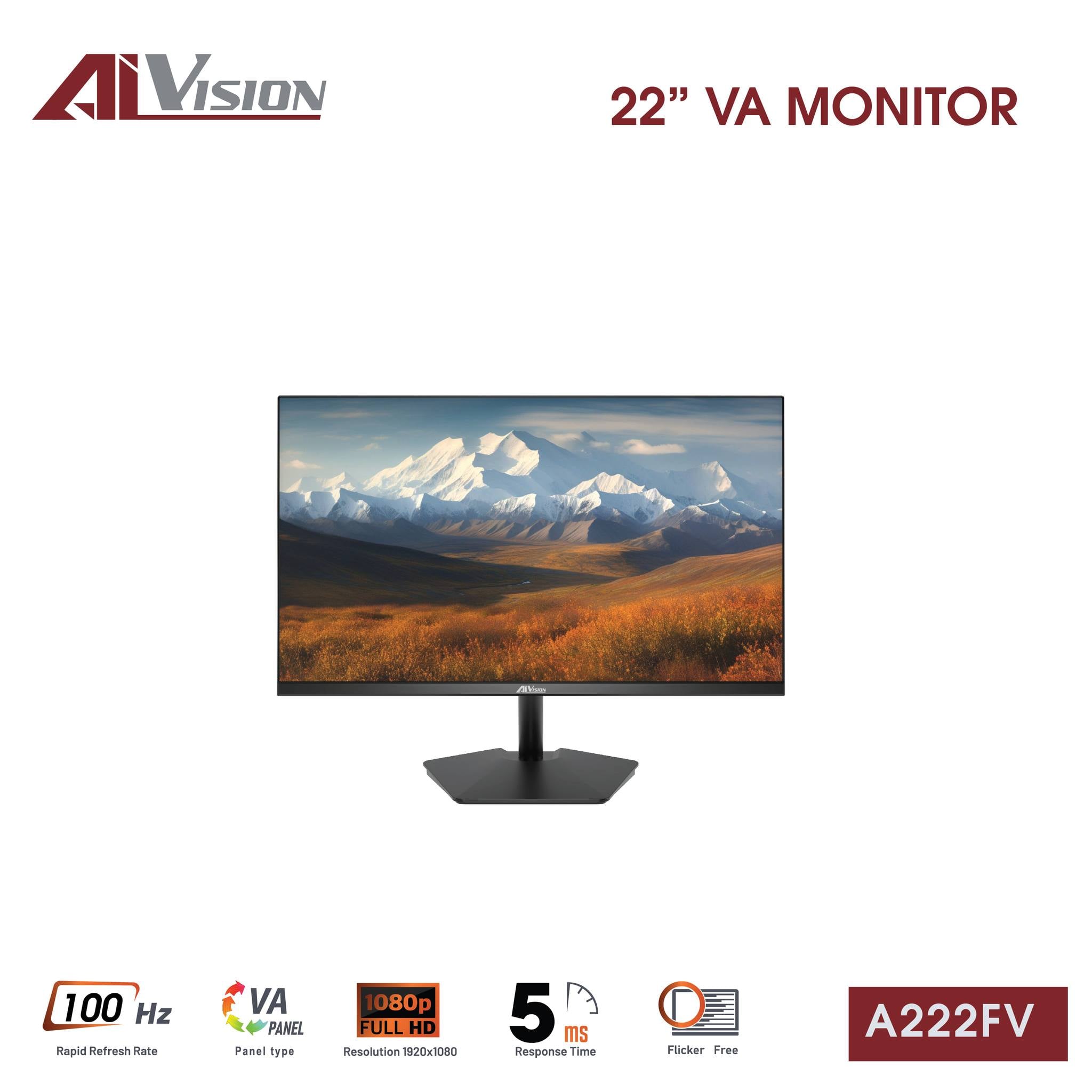 Màn hình 22 inch AiVision A222FV (VA, Full-HD, 100hz)