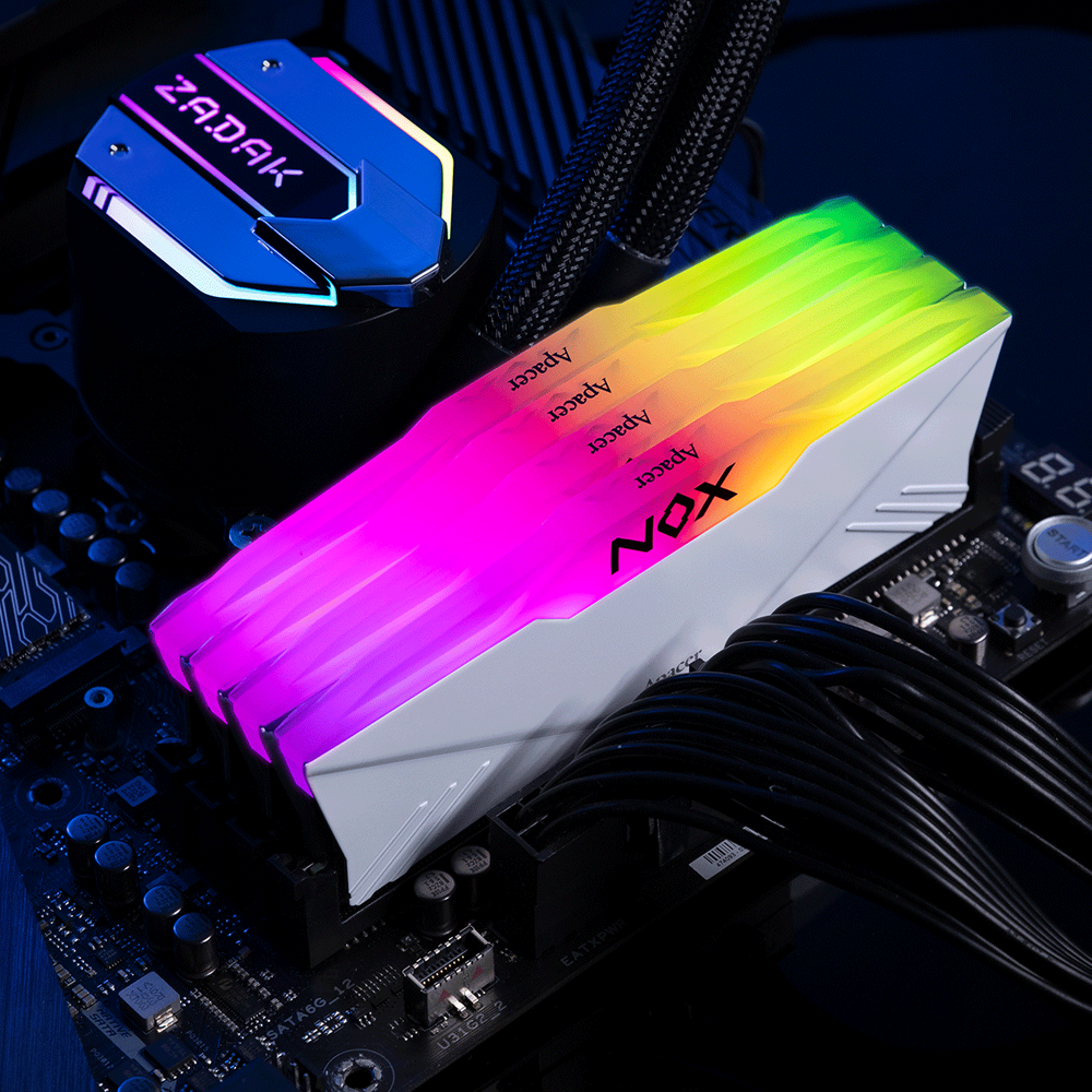 RAM APACER DIMM NOX White AURA2 RGB 16GB (16X1) DDR4 3200Mhz