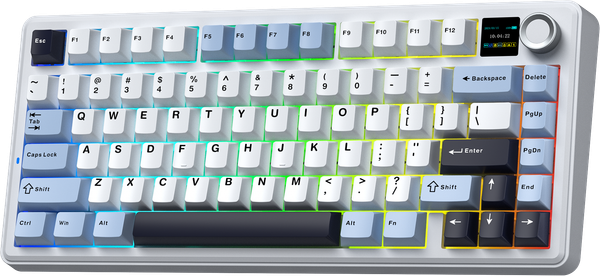 Bàn phím cơ AULA F75 MAX GAMING 3 MODE (Xanh + trắng + tím đậm/ Reaper switch)