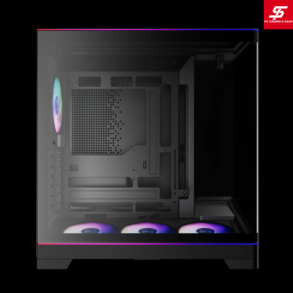 Vỏ Case Gamdias ATLAS P6 CG ATX Đen Sẵn 4 Fan ARGB
