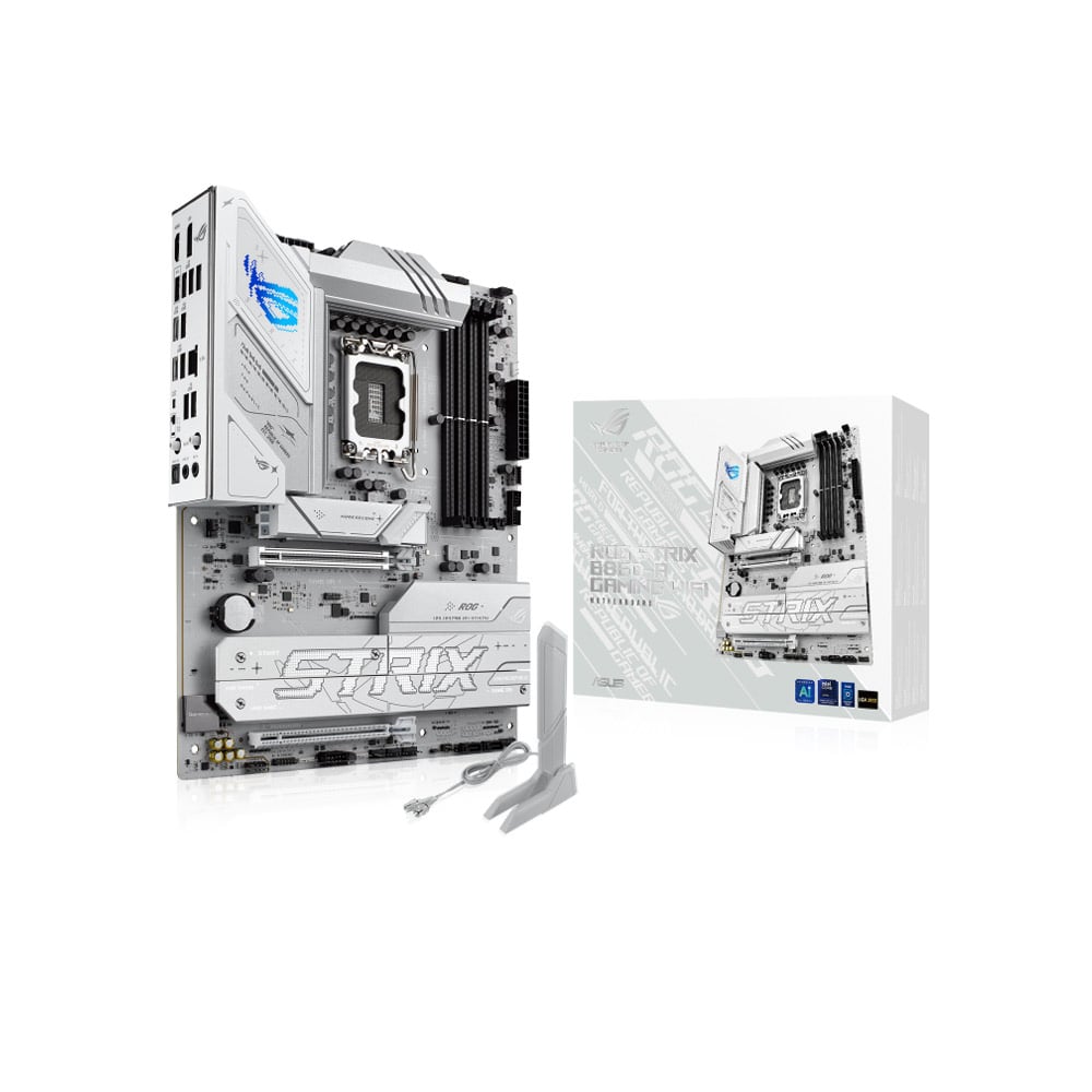 Mainboard Intel ASUS ROG Strix B860-A Wifi DDR5 Mainboard Intel ASUS ROG Strix B860-A Wifi DDR5 tông trắng