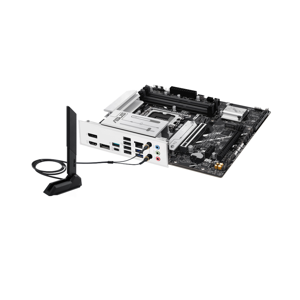 Khe mở rộng Mainboard Asus PRIME B860M-A WIFI-CSM DDR5 Mainboard Asus PRIME B860M-A WIFI-CSM DDR5 cổng và khe mở rộng