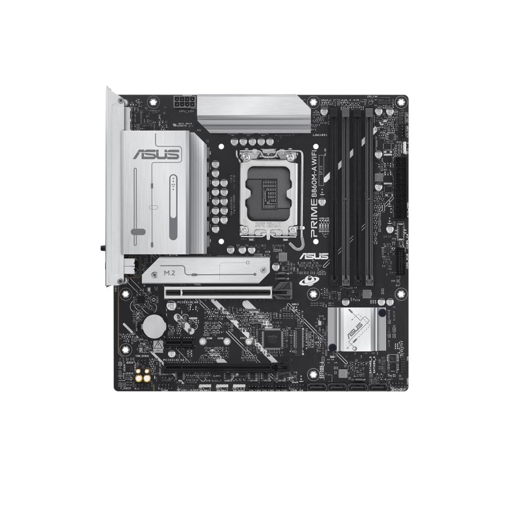 Bố cục Mainboard Asus PRIME B860M-A WIFI-CSM DDR5 Mainboard Asus PRIME B860M-A WIFI-CSM DDR5 bố cục linh kiện