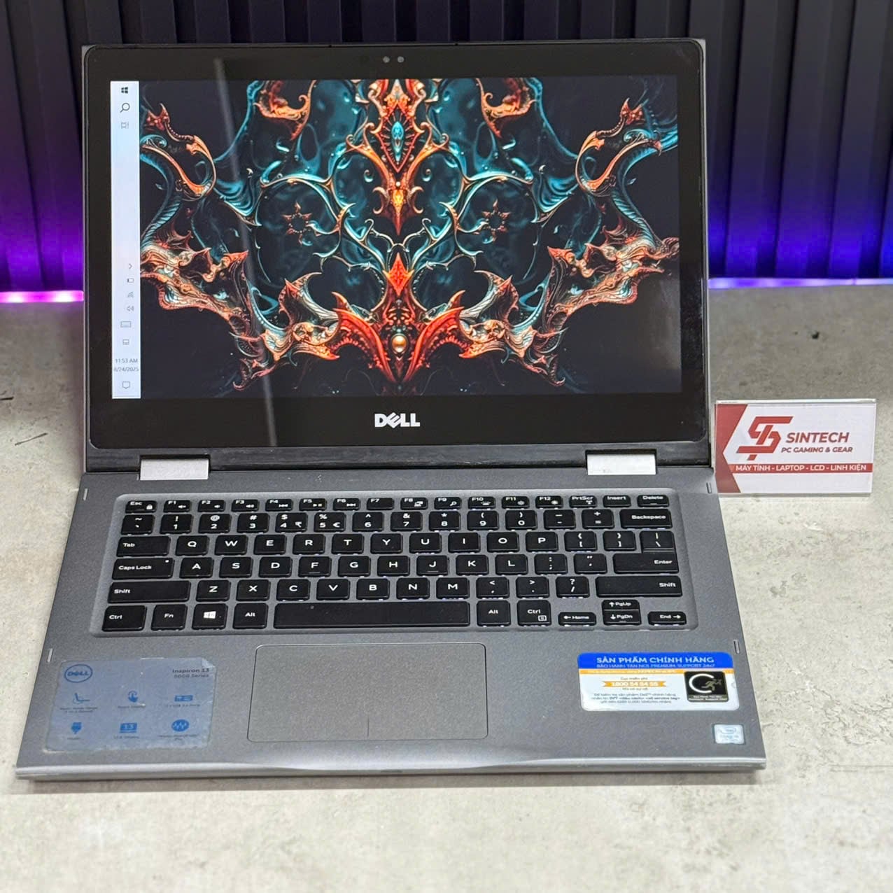 Laptop Dell Inspiron 5378 cảm ứng màu bạc