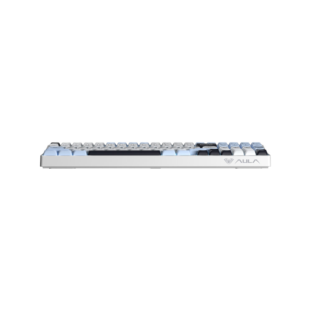 BÀN PHÍM CƠ GAMING AULA S100 PRO (5755) 3 MODE (Phiên bản Xanh dương+trắng+tím đậm/ Brown switch)